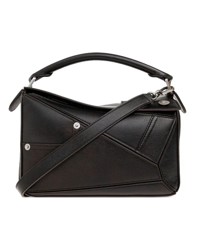 Loewe small Puzzle tote bag - Schwarz Schwarz