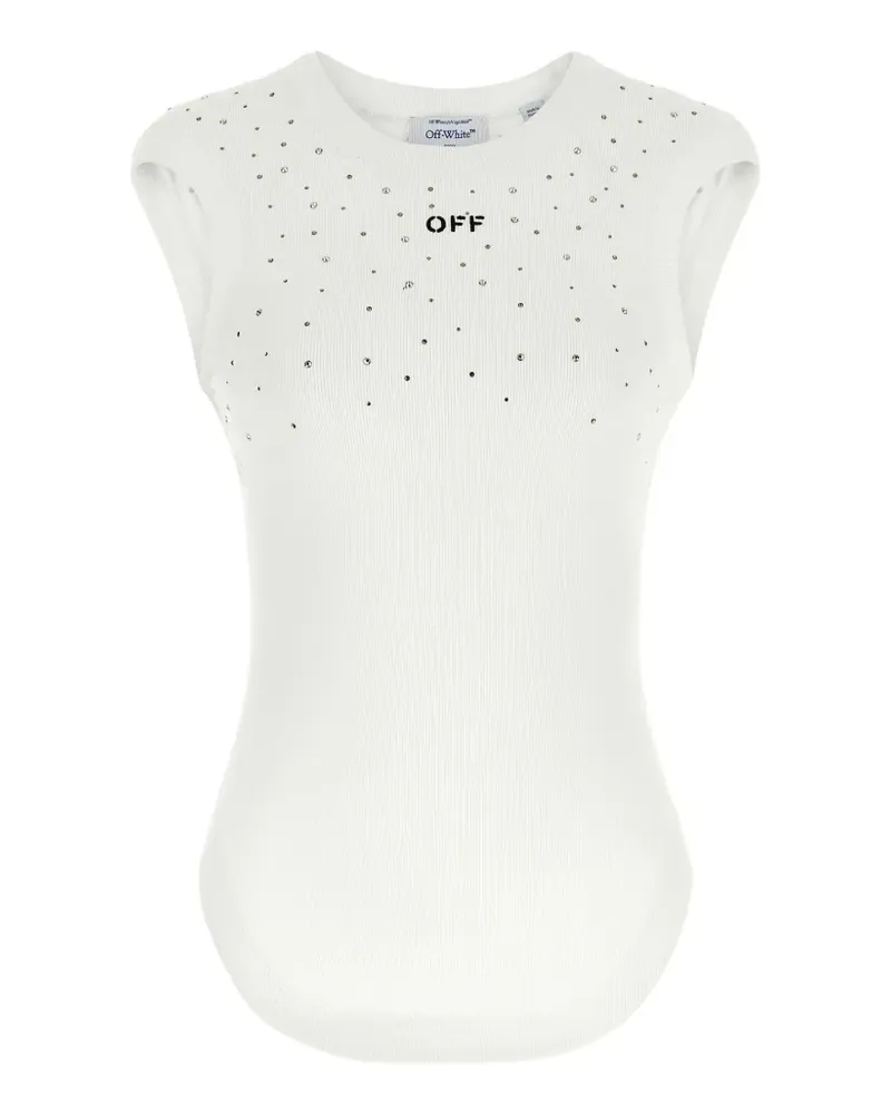 OFF-WHITE Geripptes Tanktop - Weiß Weiß