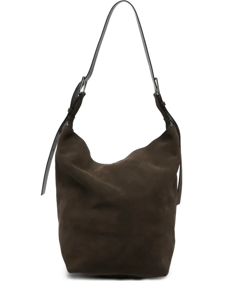 P.A.R.O.S.H. Schultertasche mit Schnallenverschluss - Braun Braun