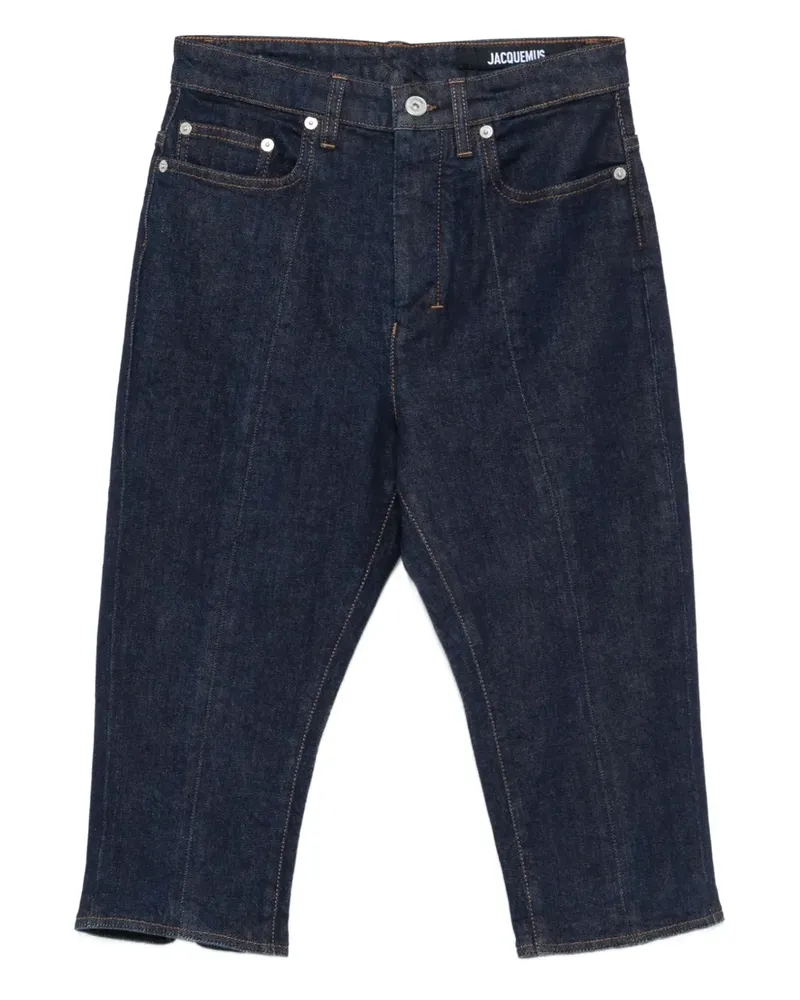 Jacquemus Le De-Nîmes Jeans mit Einsätzen - Blau Blau