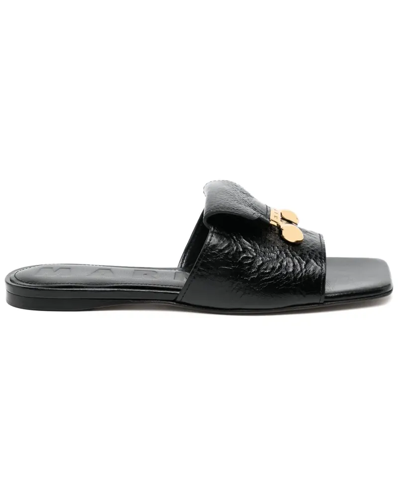 Marni Sandalen aus Leder - Schwarz Schwarz