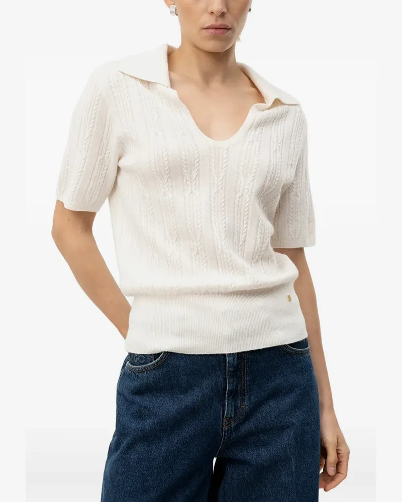 HUGO BOSS T-Shirt mit Poloshirtkragen - Nude Nude