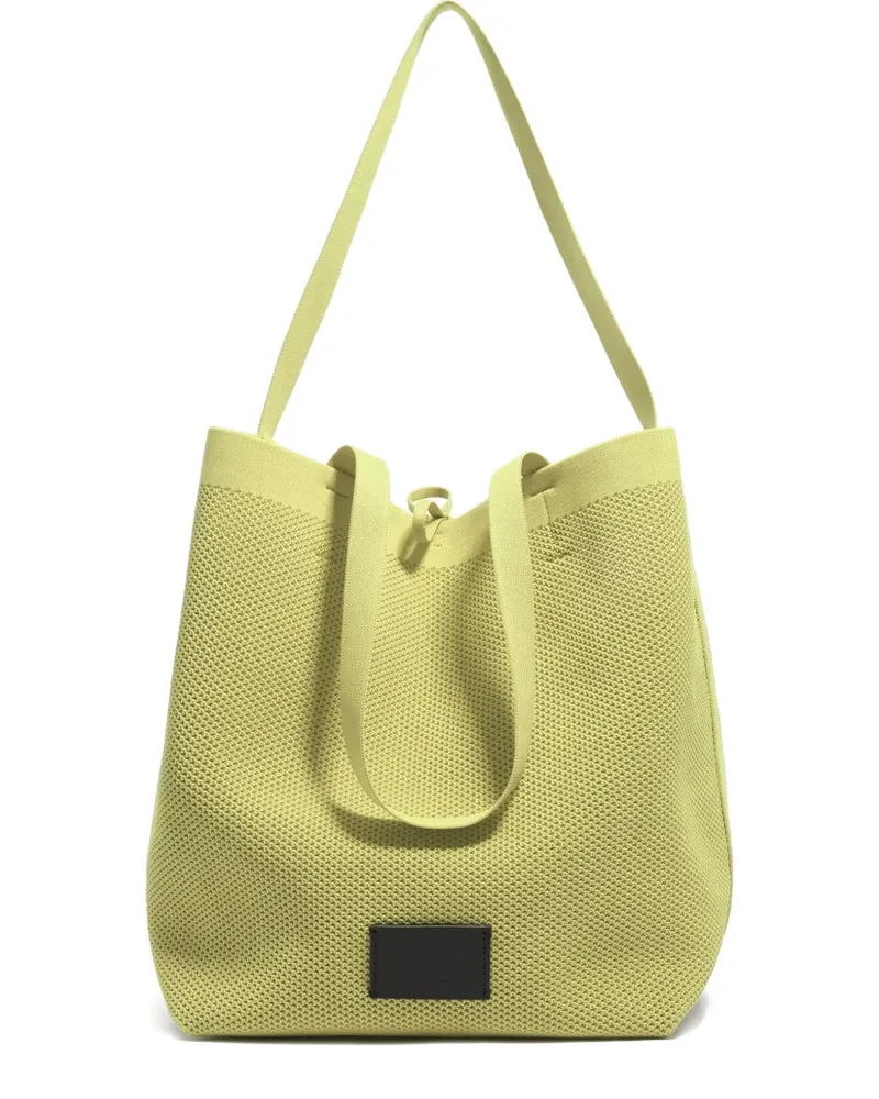 BIMBA Y LOLA Großer Chihuahua Strick-Tote Bag aus Mesh - Grün Grün