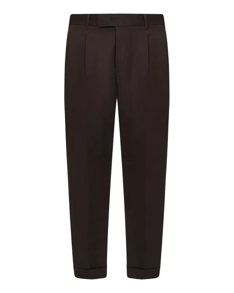 PT TORINO pleated trousers - Braun Braun