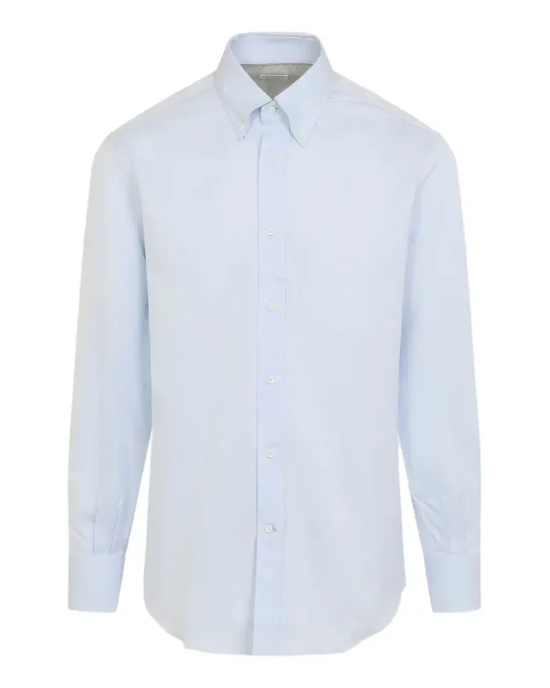 Brunello Cucinelli Hemd mit Button-down-Kragen - Blau Blau