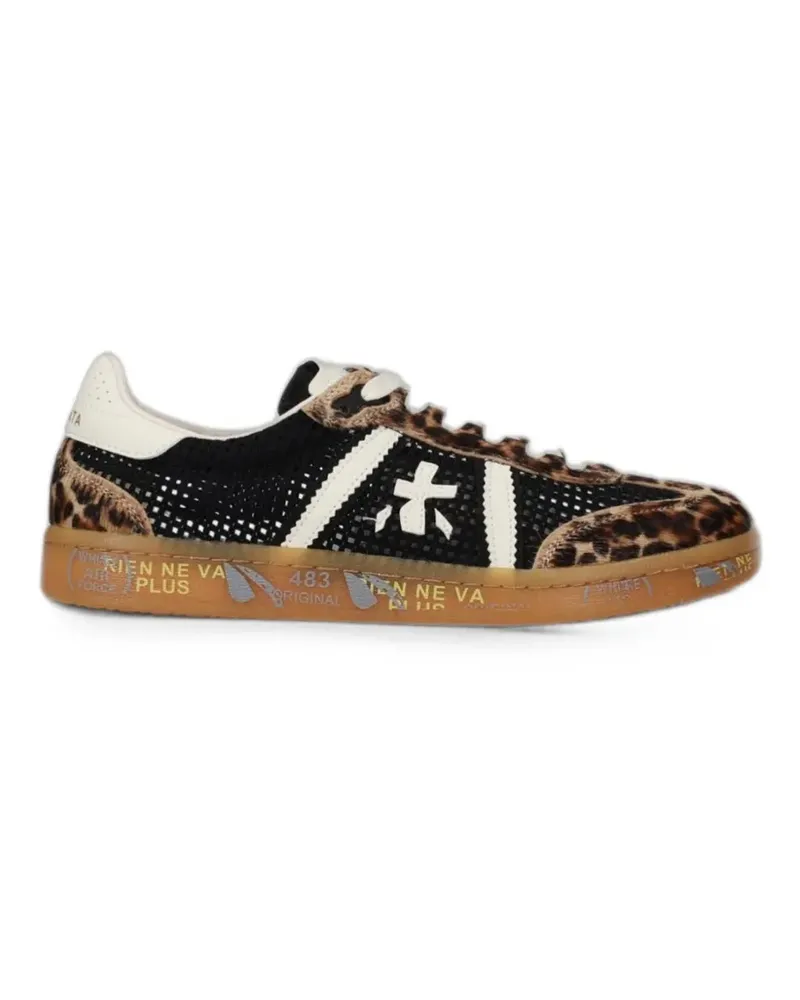 Premiata Bonnie leopard-print sneakers - Schwarz Schwarz