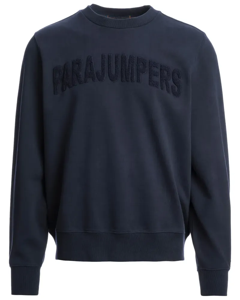 Parajumpers Sweatshirt mit Frottee-Logo - Blau Blau