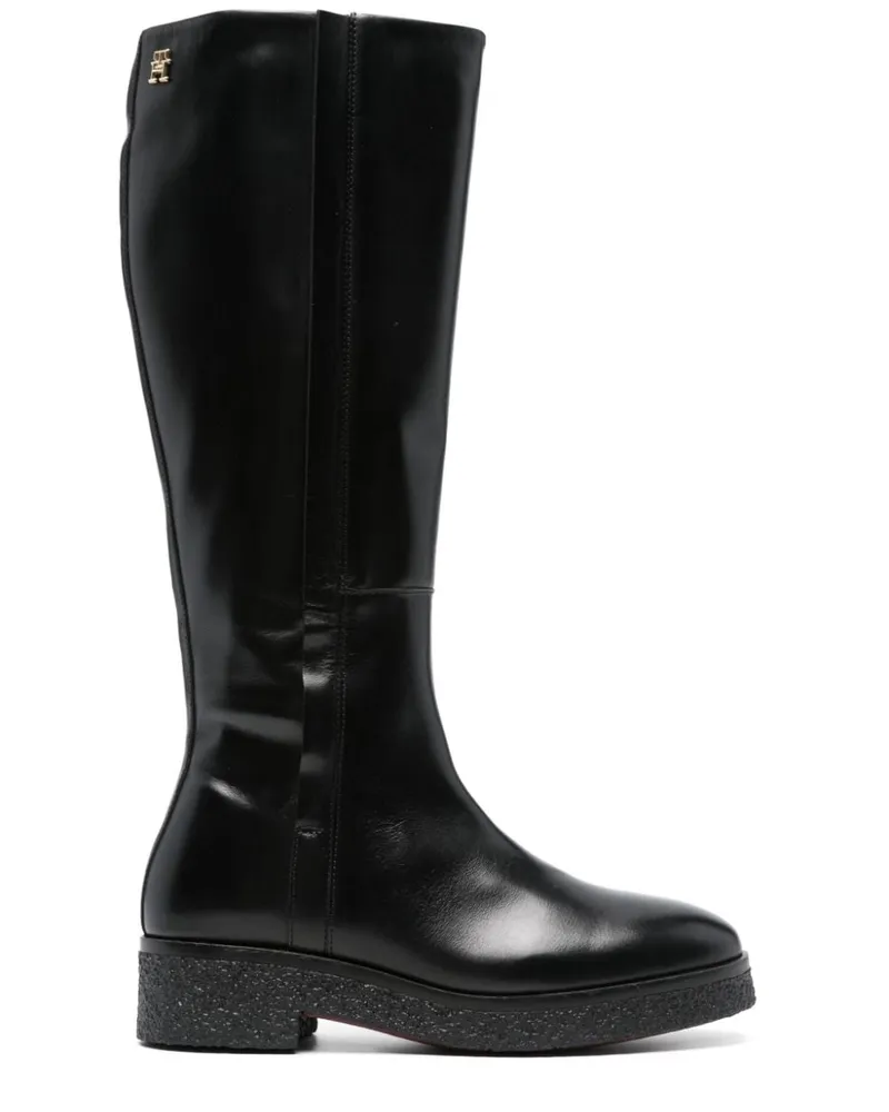 Tommy Hilfiger Stiefel mit runder Kappe - Schwarz Schwarz