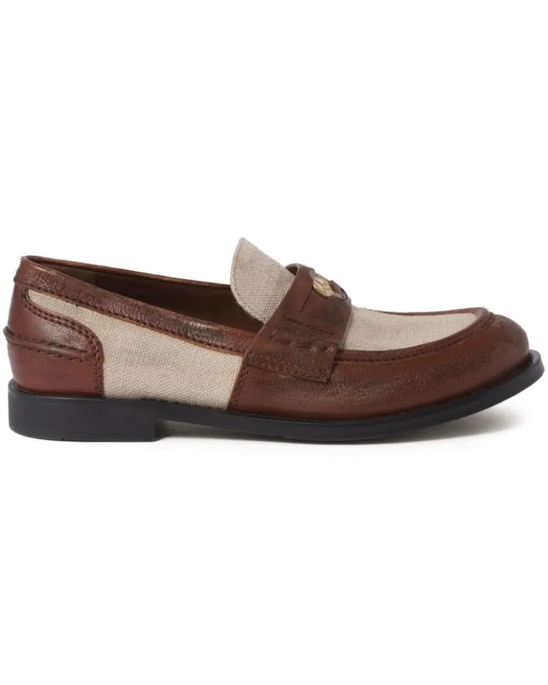 Miu Miu Loafer mit Penny-Applikation - Braun Braun