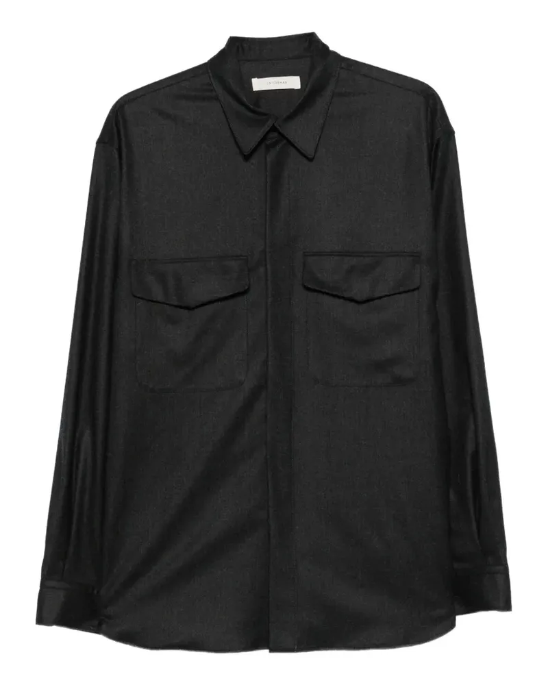 Umit Benan Jonah Hemdjacke mit Klappentasche - Schwarz Schwarz