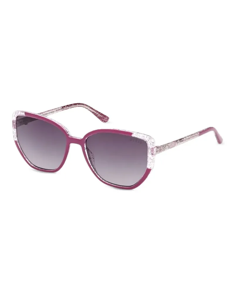 Guess glitter-detail cat-eye frame sunglasses - Violett Violett