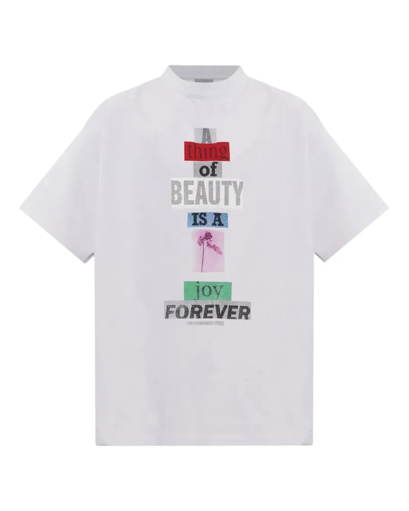 Balenciaga A Thing of Beauty Oversized-T-Shirt - Weiß Weiß