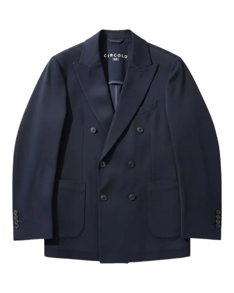 CIRCOLO 1901 double-breasted patch-pockets blazer - Blau Blau