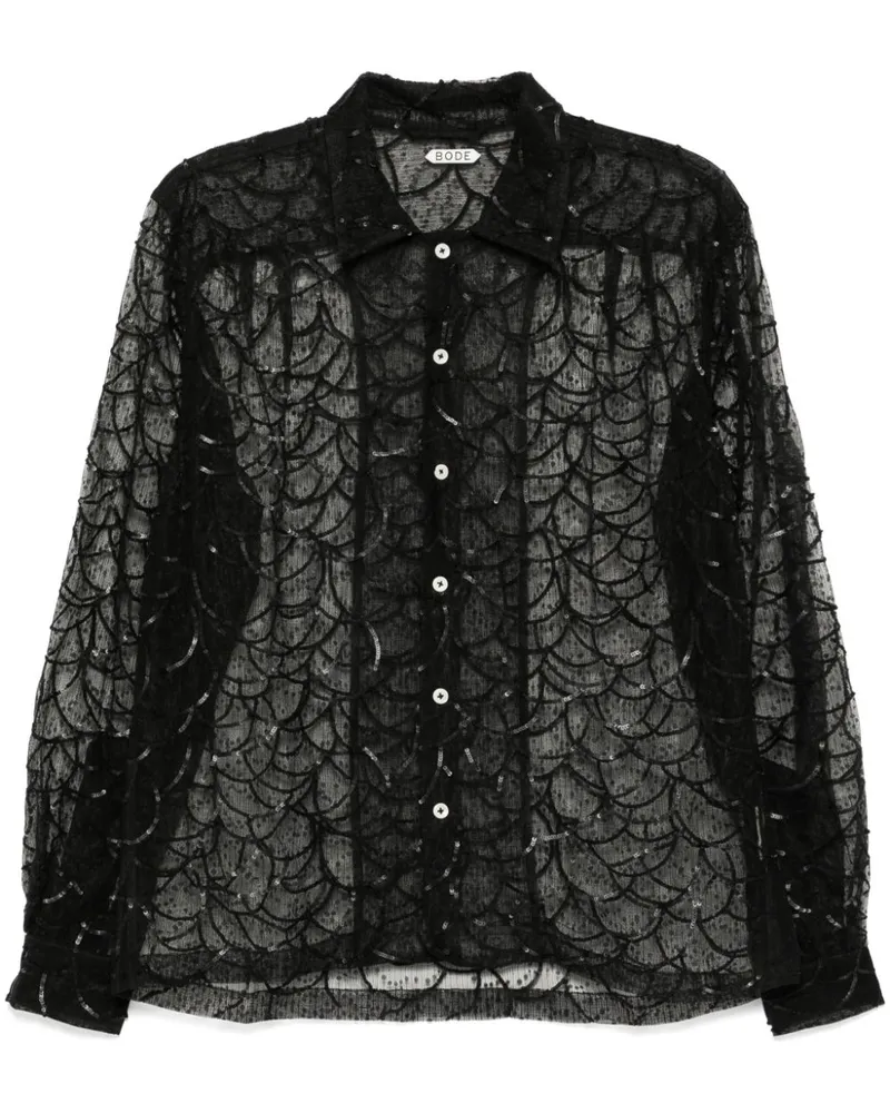 BODE Pewter Shoal Hemd - Schwarz Schwarz