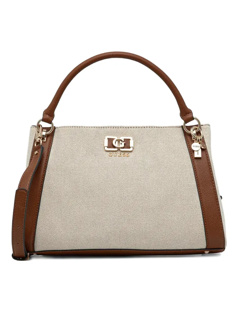 Guess Karnilla Tote Bag mit Logo-Schild - Nude Nude