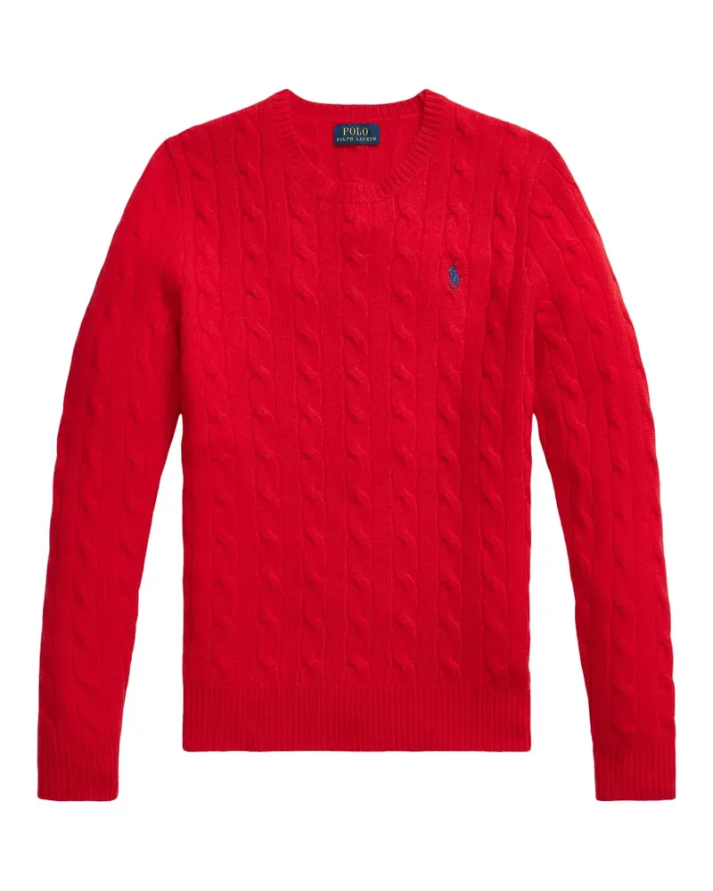 Ralph Lauren Pullover mit Zopfmuster - Rot Rot