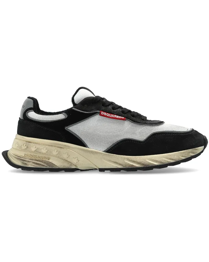 Dsquared2 Sneakers mit Einsätzen - Schwarz Schwarz