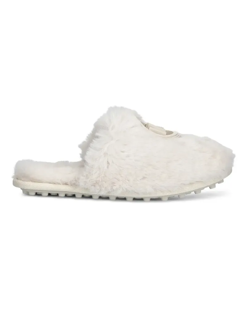 Michael Kors Ada Slipper aus Faux Fur - Nude Nude