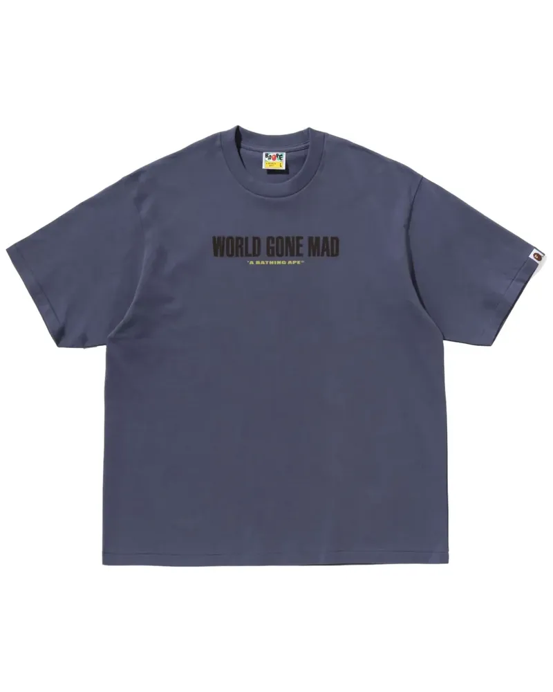 BAPE T-Shirt mit Logo-Print - Grau Grau