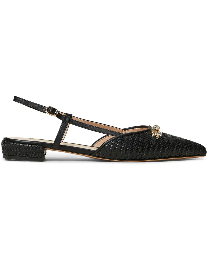 Twin-Set Decoletté Ballerinas - Schwarz Schwarz
