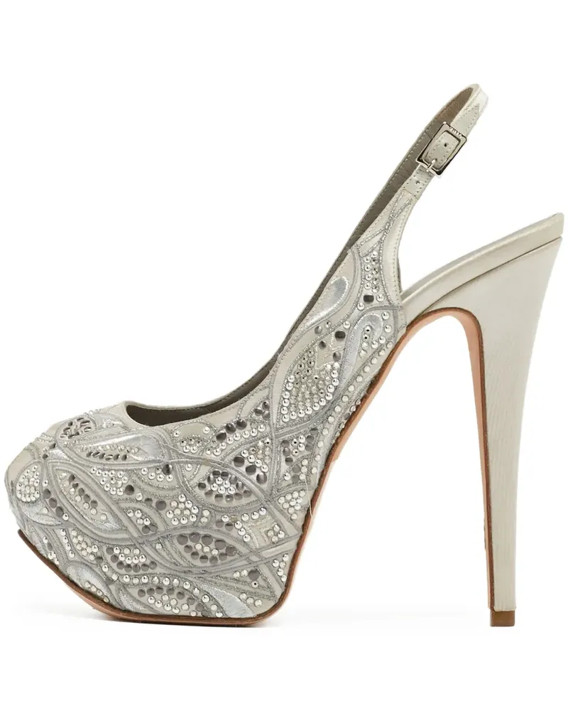 Gina Peeptoe-Pumps mit Absatz 150mm - Grau Grau