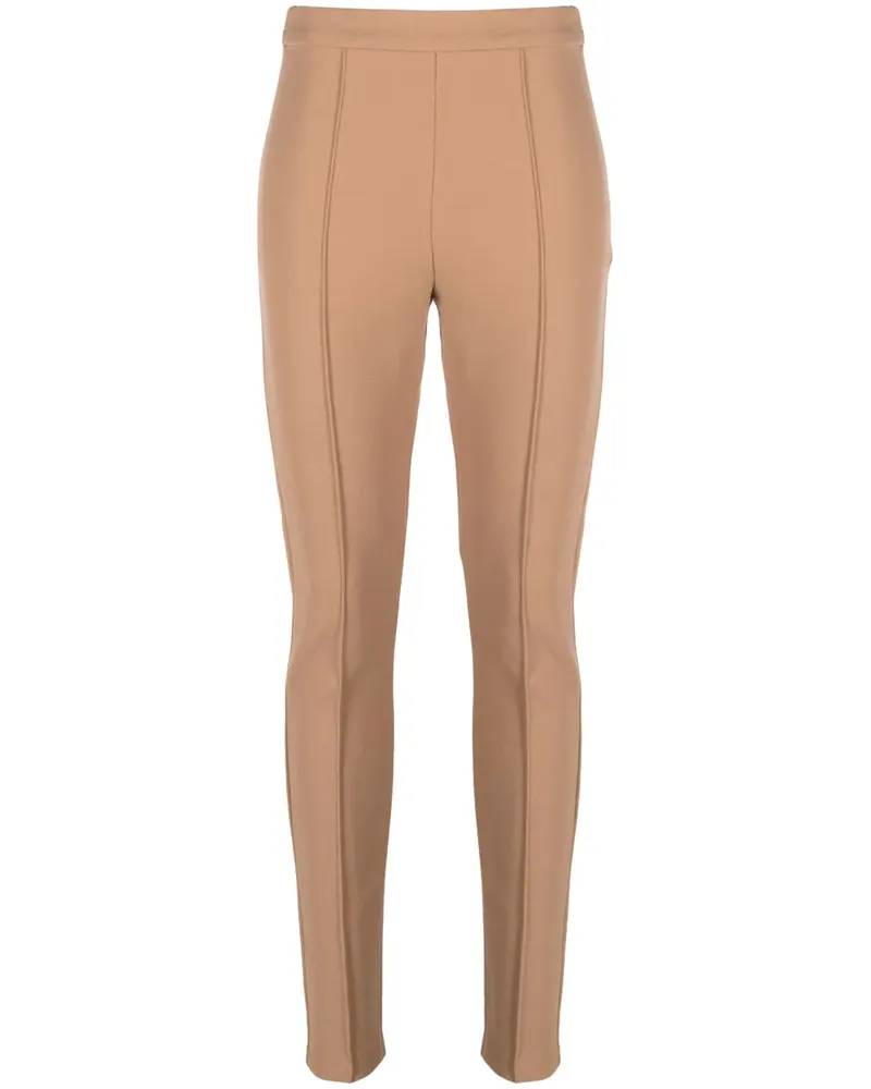 Max Mara Leggings mit Nahtdetail - Nude Nude