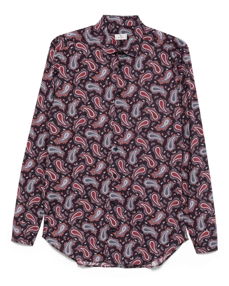 Etro Hemd mit Paisleymuster - Violett Violett