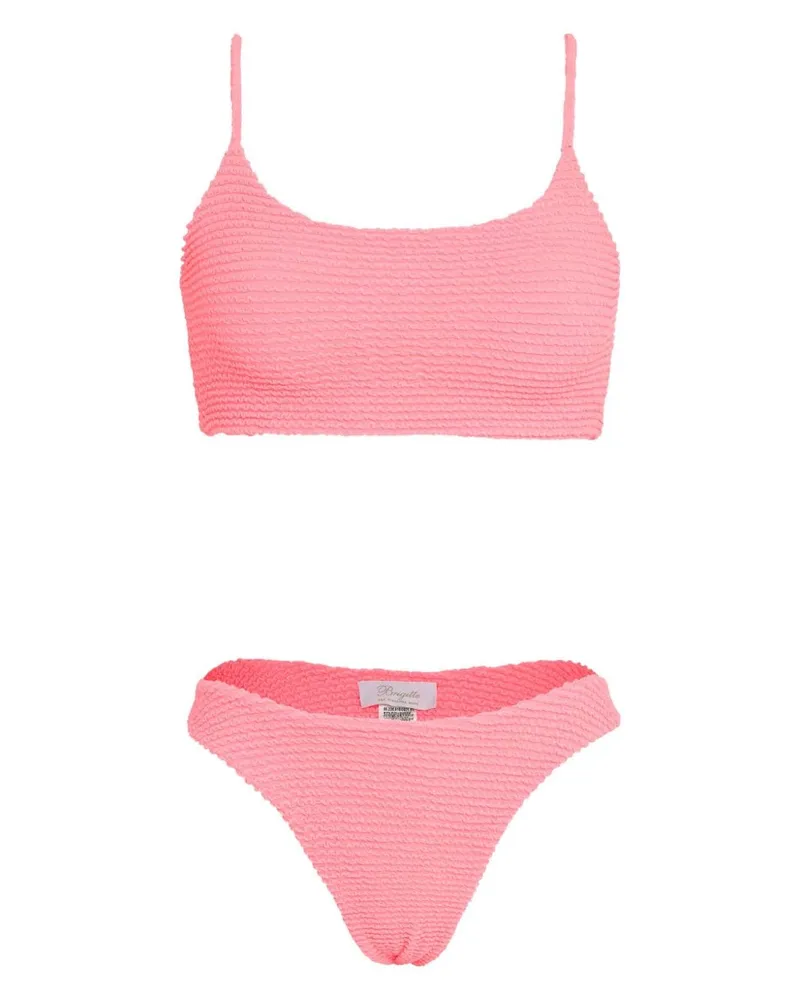 BRIGITTE Bikini mit Logo-Patch - Rosa Rosa
