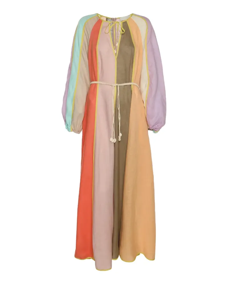 Zimmermann Lola belted maxi dress - Nude Nude