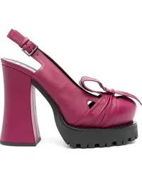 Moschino Pumps mit Slingback-Riemen 130mm Violett