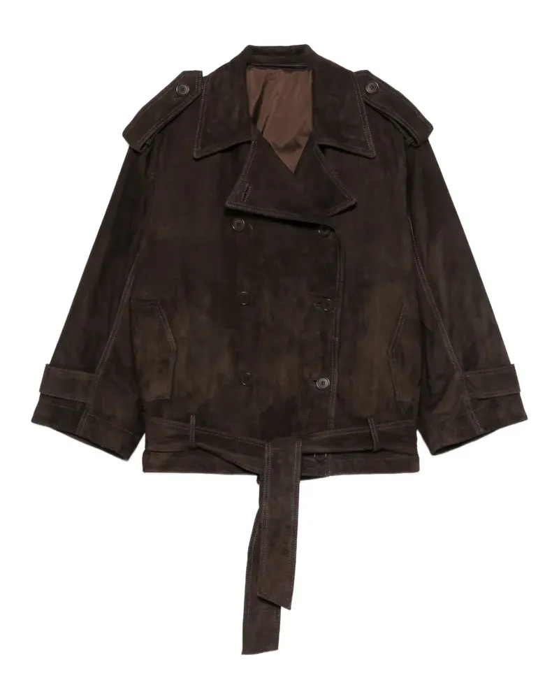 Salvatore Santoro Cabanjacke aus Wildleder - Braun Braun
