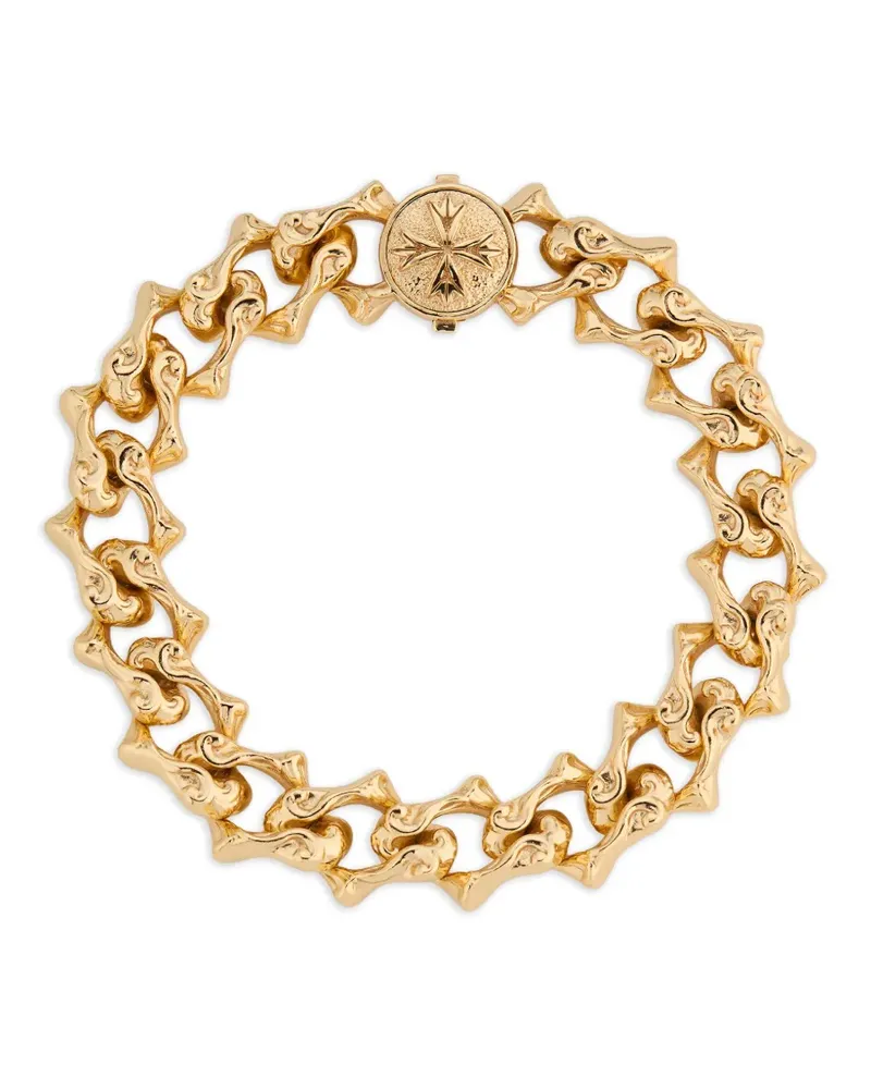 Emanuele Bicocchi Sharp chain logo bracelet - Gold Gold