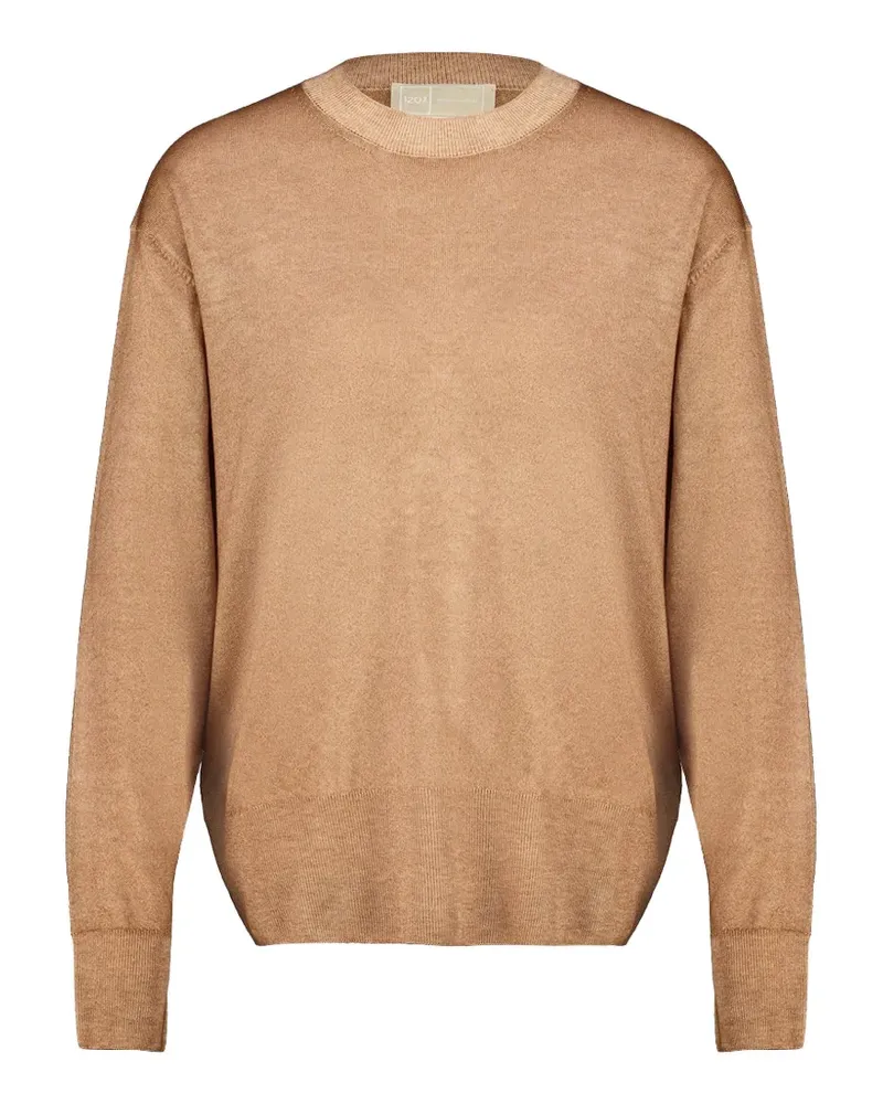 120% Lino high-neck wool sweater - Braun Braun