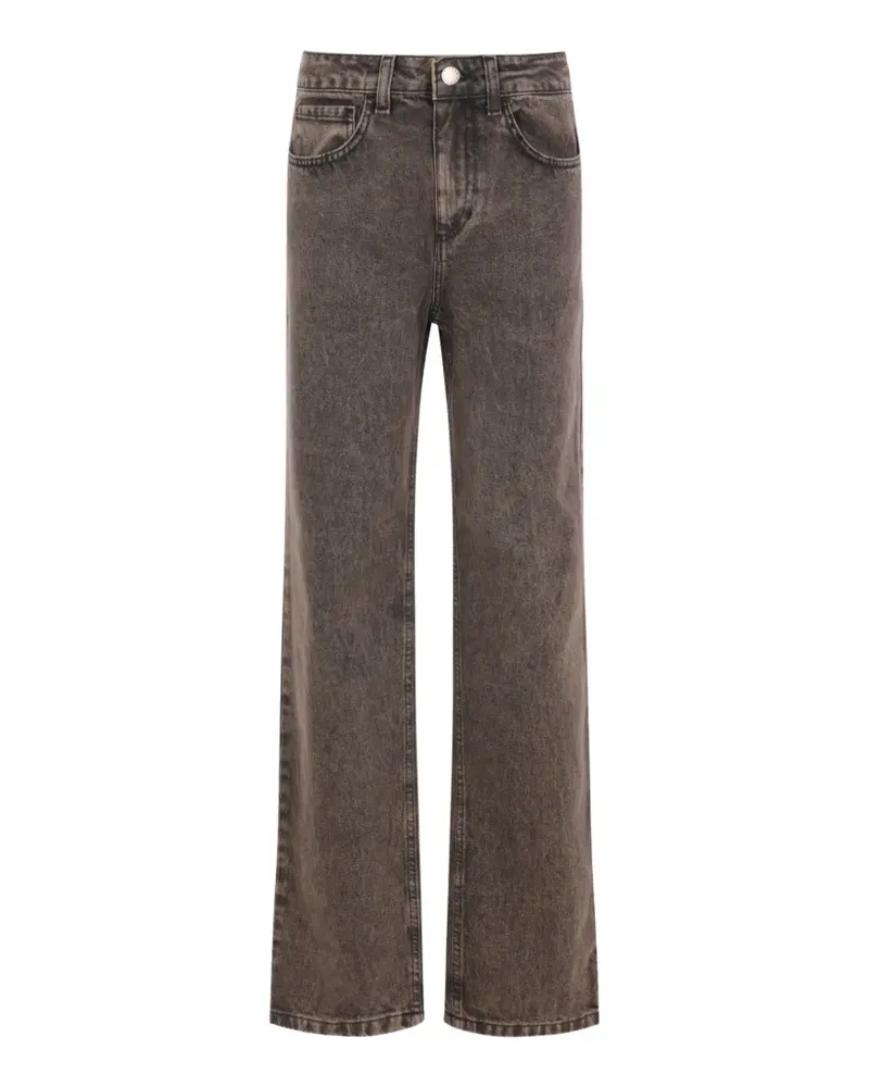 Federica Tosi Halbhohe Wide-Leg-Jeans - Braun Braun