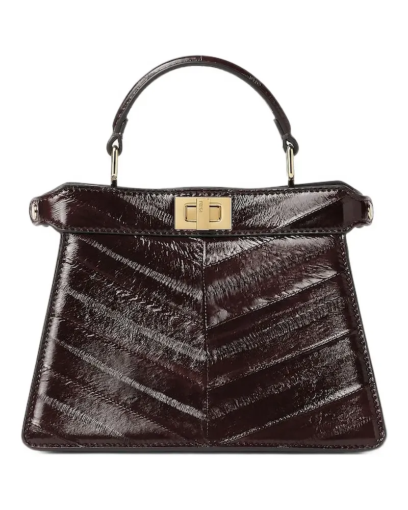 Fendi Petite Peekaboo ISeeU Tote Bag - Braun Braun
