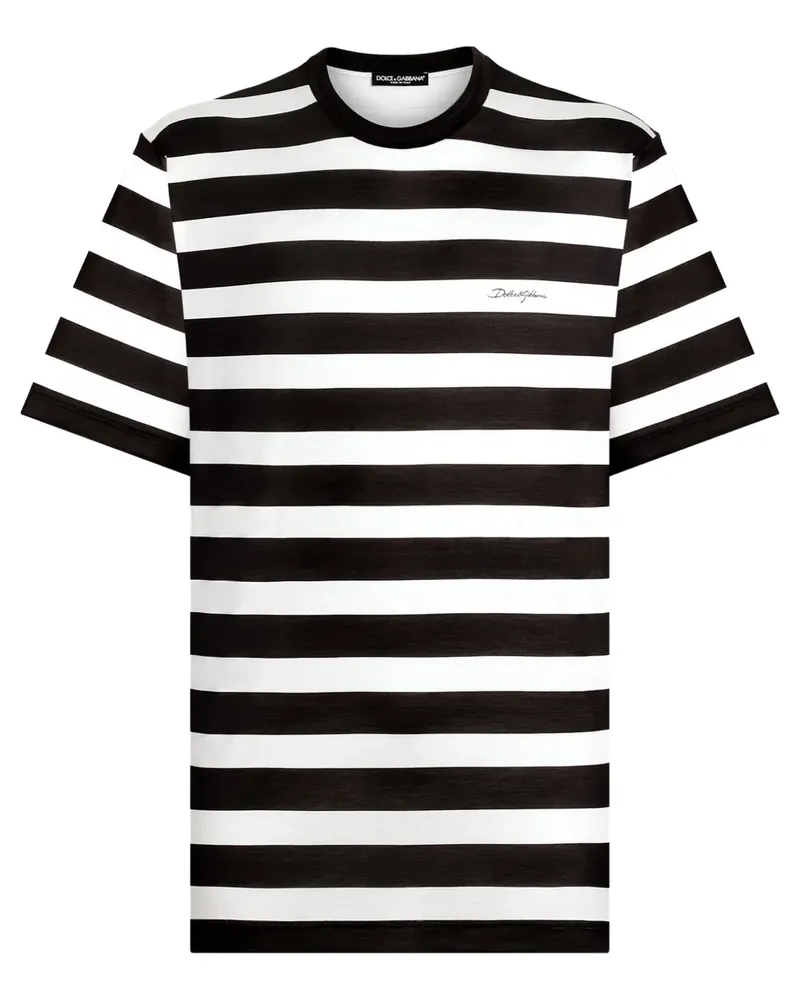 Dolce & Gabbana T-Shirt mit Logo-Print - Braun Braun
