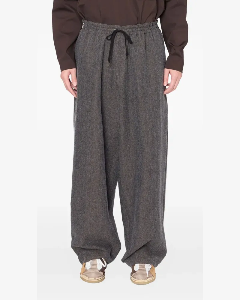 kolor Hose mit Kordelzug - Grau Grau