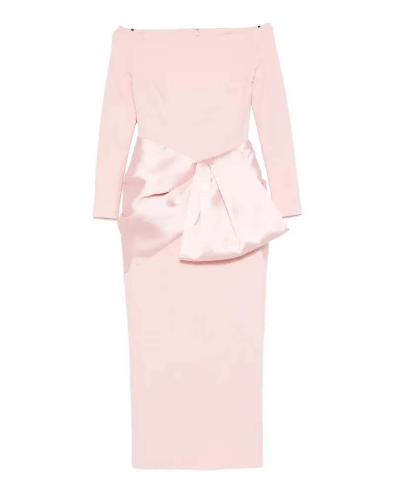 Solace London Langärmeliges Rhianne Maxikleid - Rosa Rosa