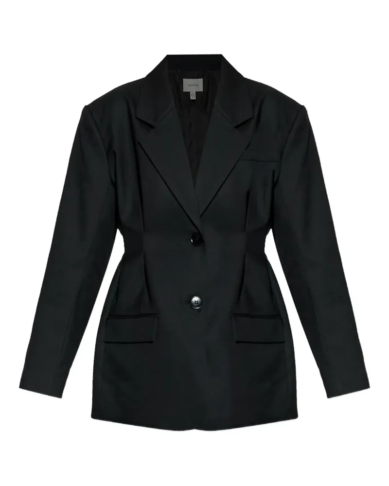 Gestuz buttoned blazer - Schwarz Schwarz