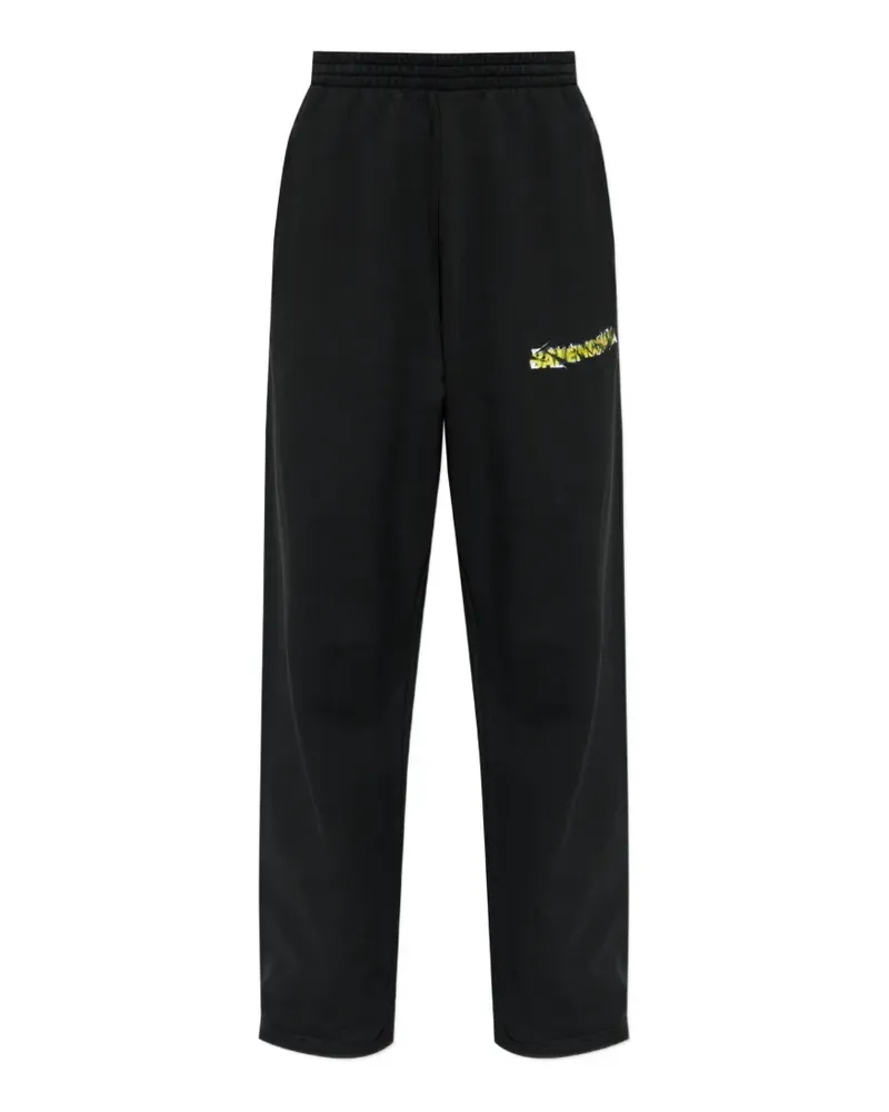 Balenciaga Messy Spray track pants - Schwarz Schwarz