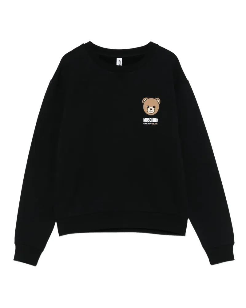 Moschino Sweatshirt mit Teddy-Print - Schwarz Schwarz