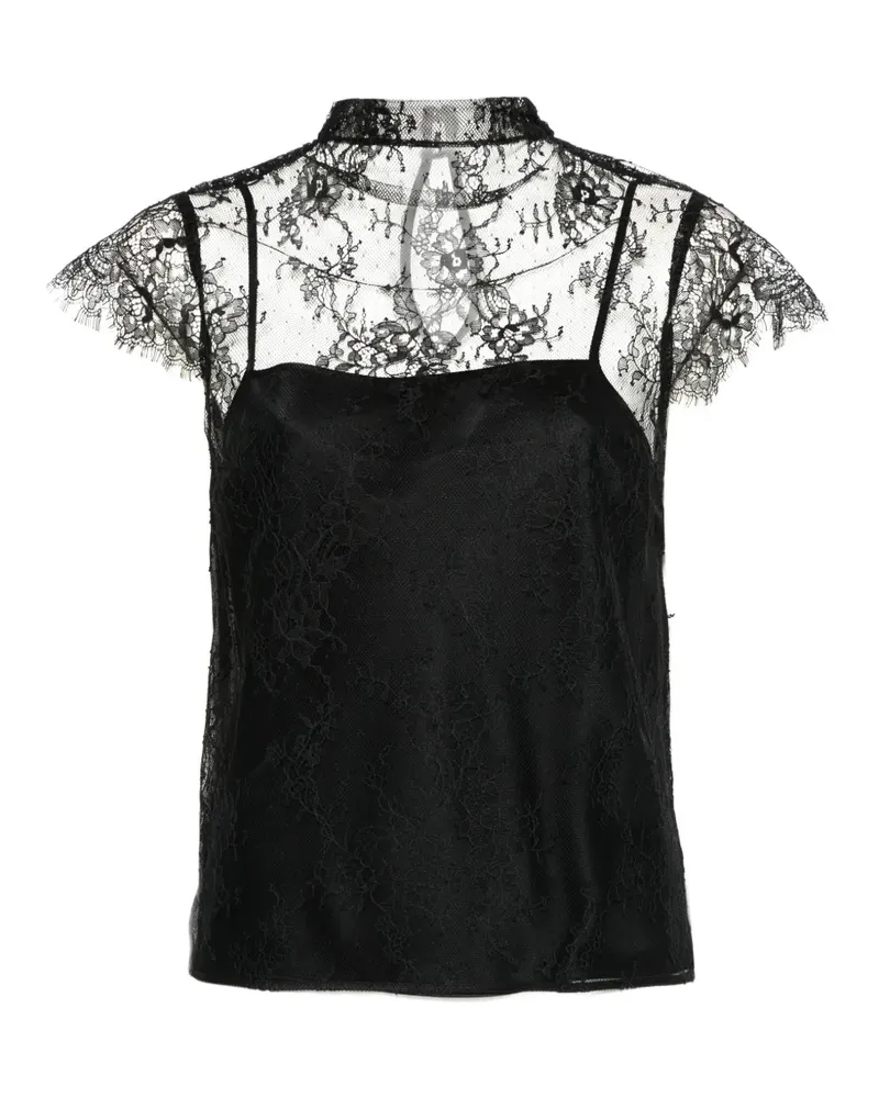 Posse Blake T-Shirt aus Spitze - Schwarz Schwarz