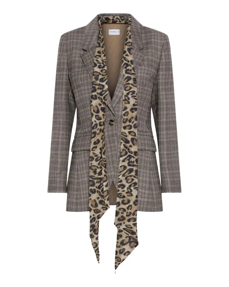 MARELLA Prince of Wales check blazer - Braun Braun