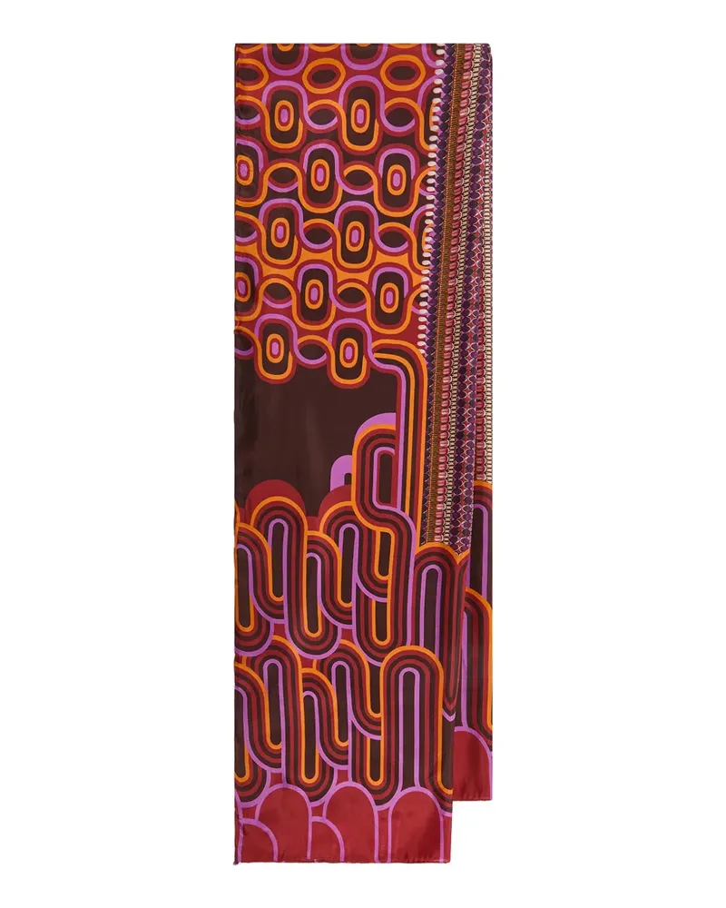 Maliparmi Schal mit geometrischem Muster - Braun Braun