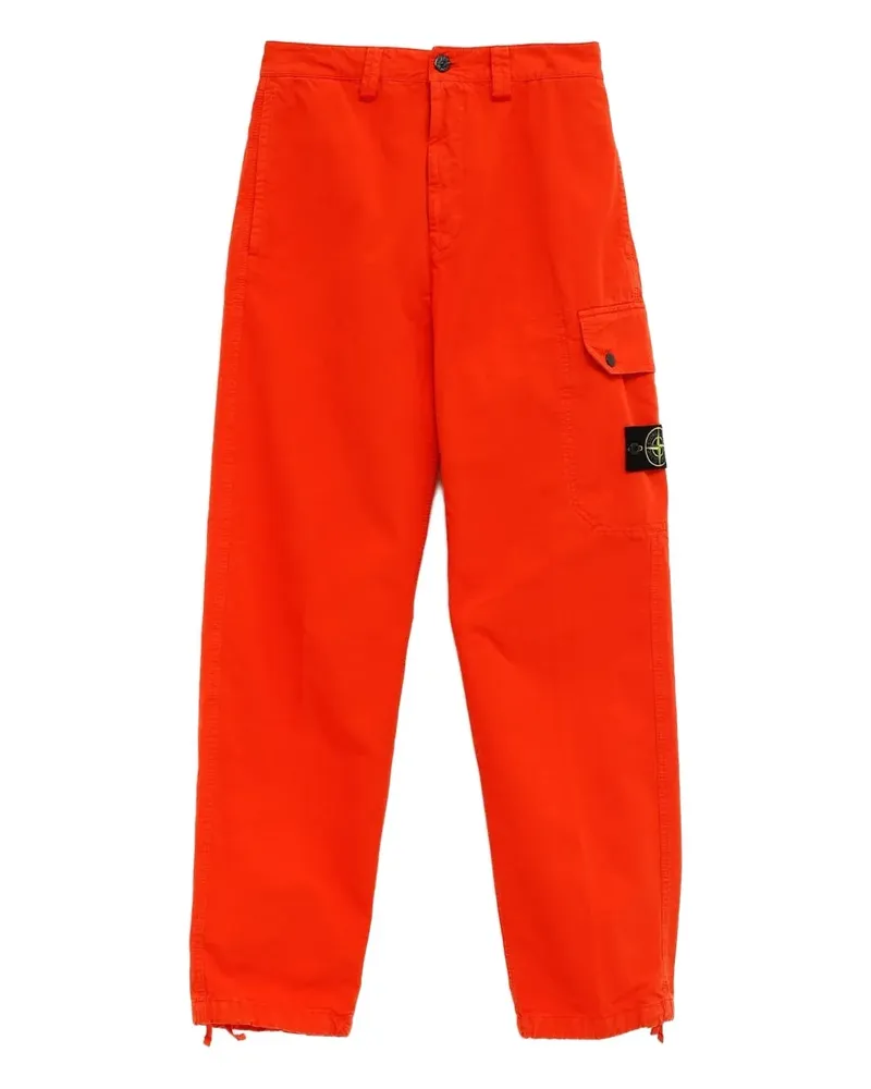 Stone Island Hose mit aufgesetzter Tasche - Orange Orange