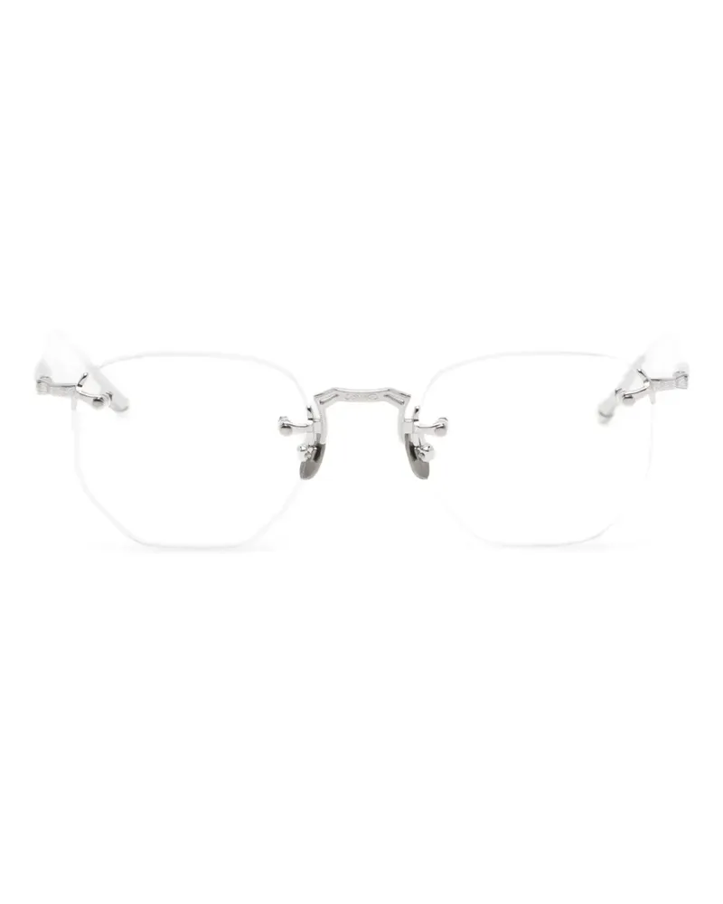 MATSUDA Brille mit eckigem Gestell - Silber Silber