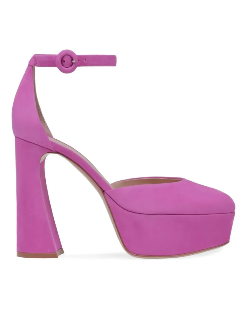 Gianvito Rossi platform ankle-strap pumps - Rosa Rosa