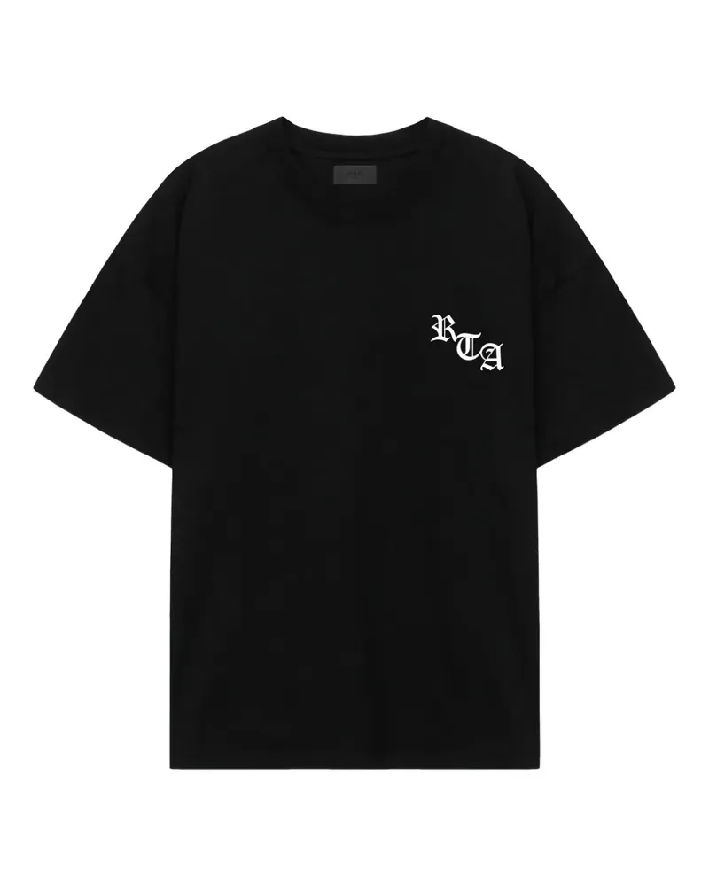 RTA T-Shirt mit Logo-Print - Schwarz Schwarz