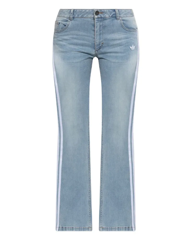 adidas Jeans mit Seitenstreifen - Blau Blau