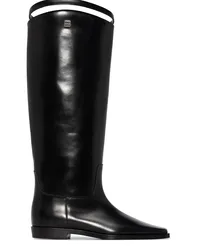 Totême Stiefel mit eckiger Kappe Schwarz